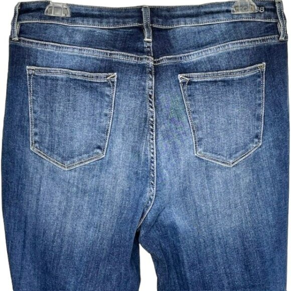 Vigoss Marley Straight High Rise 5-Pocket Jeans - Indigo Blue - 18 - Picture 5 of 9